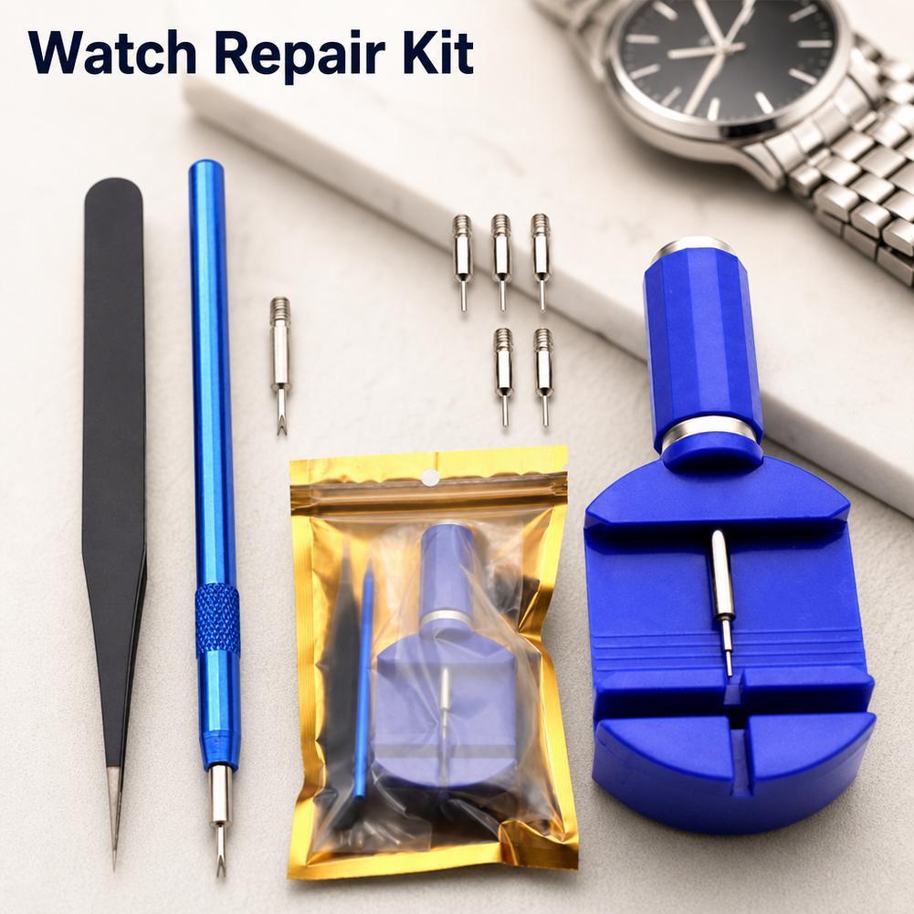 Spring Bar Tool Set - ชุดเครื่องมือซ่อมนาฬิกาแบบมืออาชีพ 9 in 1 สำหรับปรับสายนาฬิกา ถอดหมุดสาย