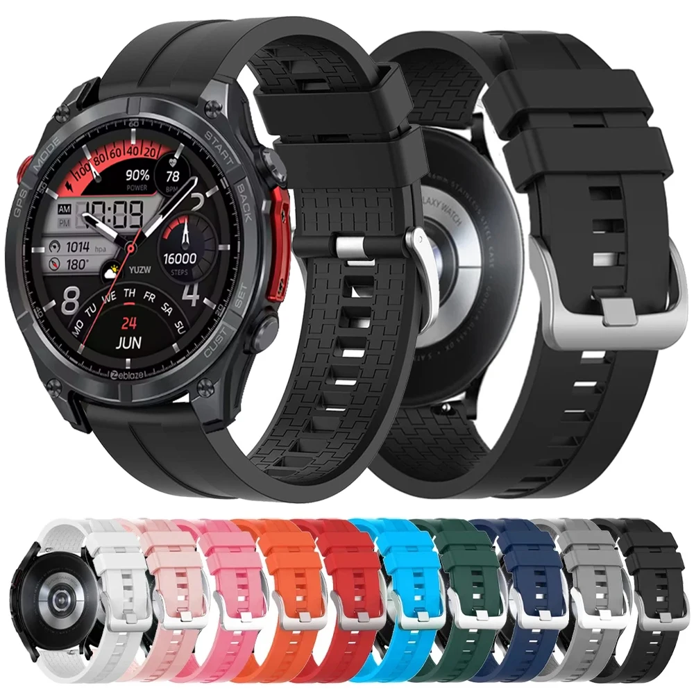 Silicone Watch Band 22Mm - สายซิลิโคนขนาด 22 มม. สำหรับนาฬิกา Zeblaze Stratos