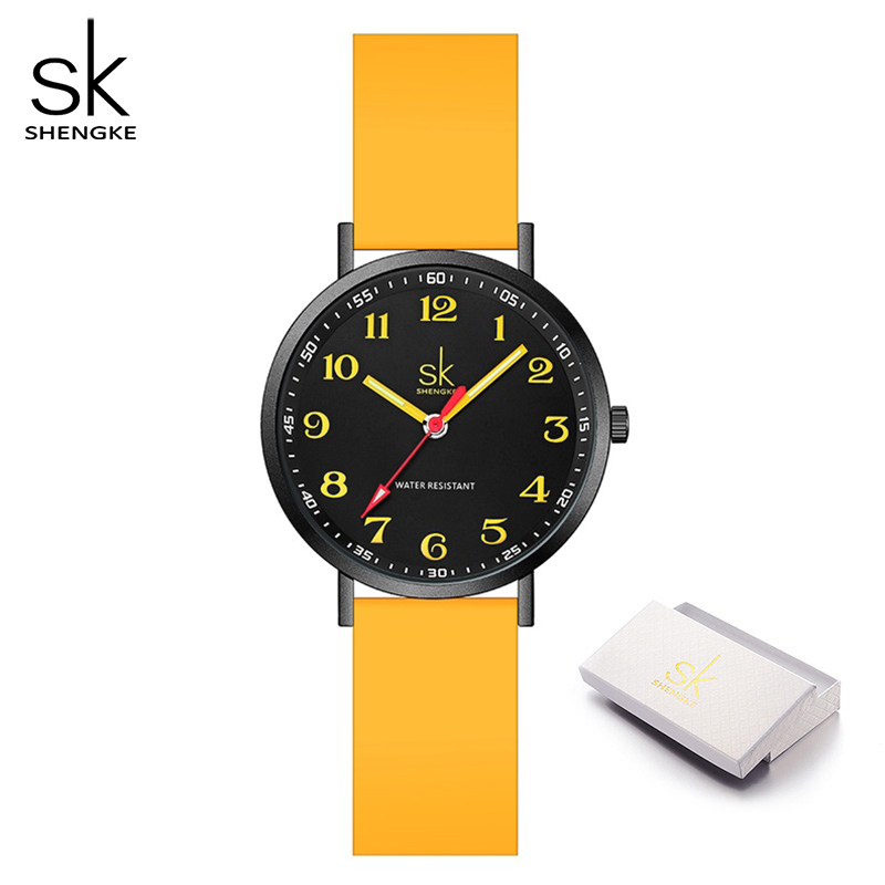 Silicone Band Women - Shengke นาฬิกาสายซิลิโคนแฟชั่นสำหรับผู้หญิงนาฬิกาใหม่สำหรับผู้หญิงนาฬิกาข้อมือควอตซ์นาฬิกาข้อมือผู้หญิงแท้ relogio feminino