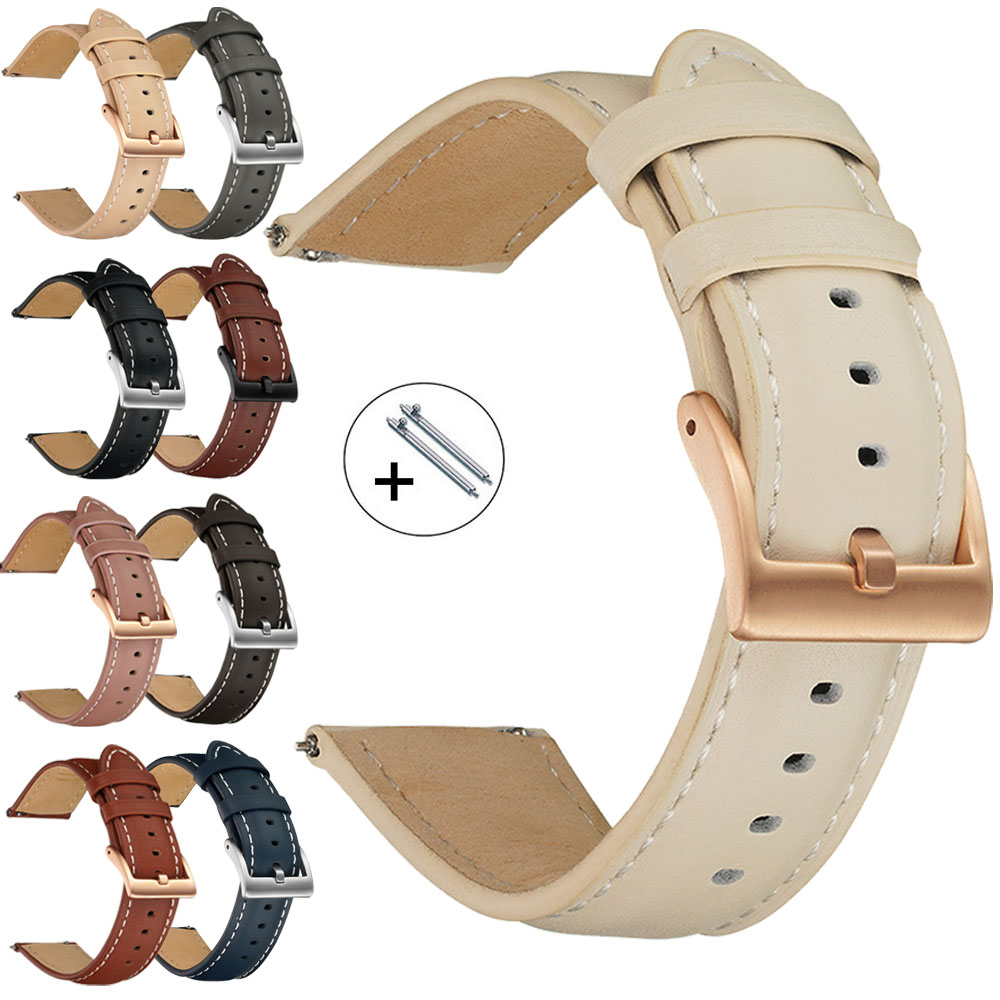 Leather Strap Quick Release - สายนาฬิกาหนังแท้ขนาด 14 มม. 16 มม. 18