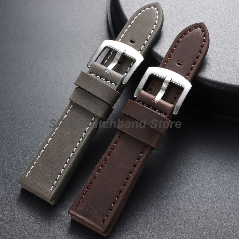 Suede Strap Watch - สายนาฬิกาหนังแท้ 18 มม. 20 มม. 22