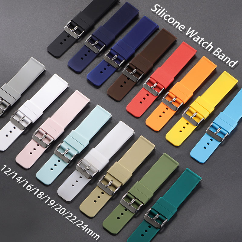 สายซิลิโคน 12mm 14mm 16mm 18mm - Canvas Strap Watch บทวิจารณ์และราคา