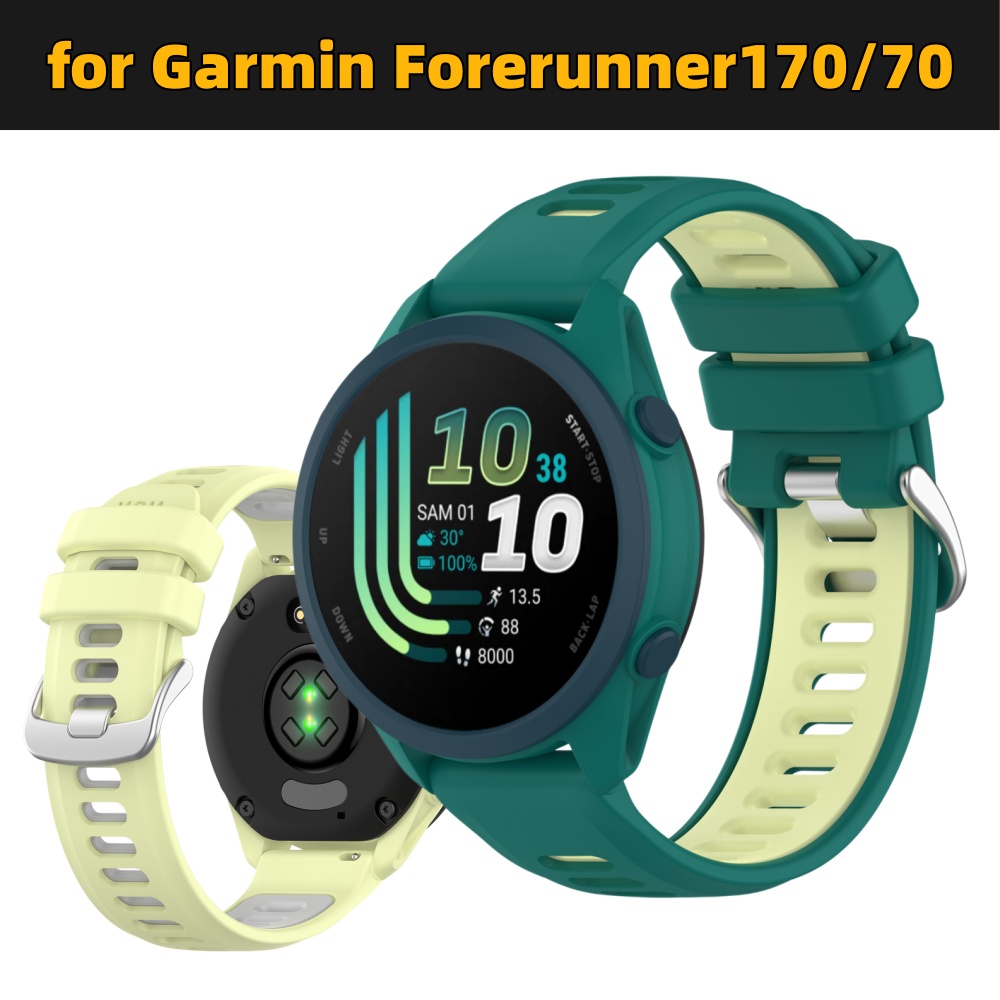 สายนาฬิกาซิลิโคนแบบสองสีสำหรับ - Silicone Watch Band 22Mm บทวิจารณ์และราคา