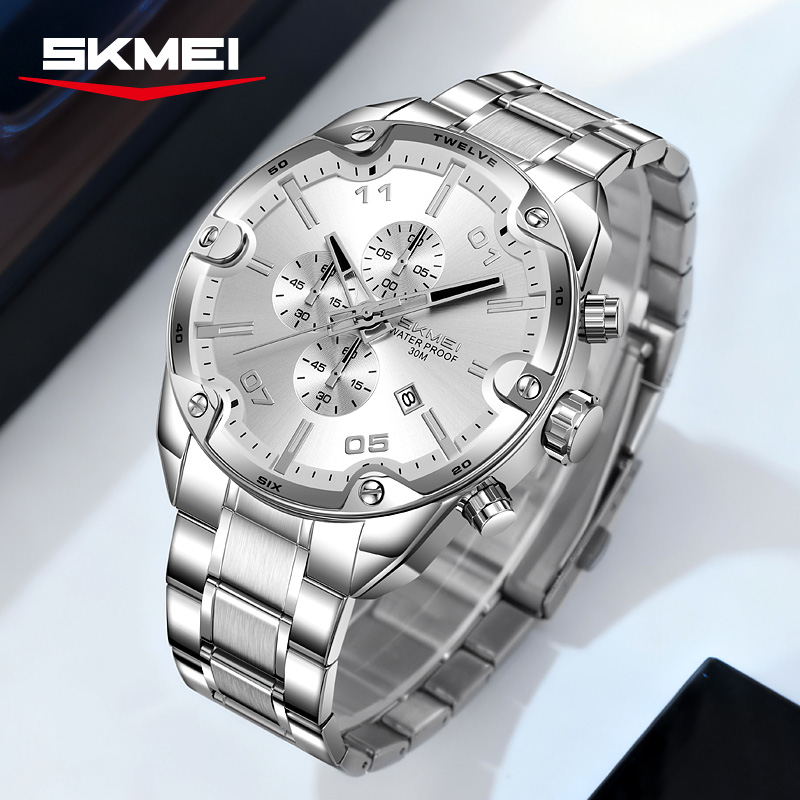 SKMEI 9387 นาฬิกาแฟชั่นพร้อมปฏ - Suede Strap Watch บทวิจารณ์และราคา