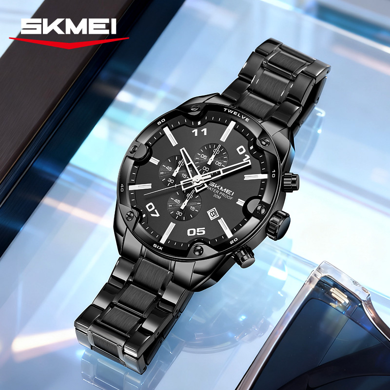 SKMEI 9387 นาฬิกาแฟชั่นพร้อมปฏ - Suede Strap Watch บทวิจารณ์และราคา