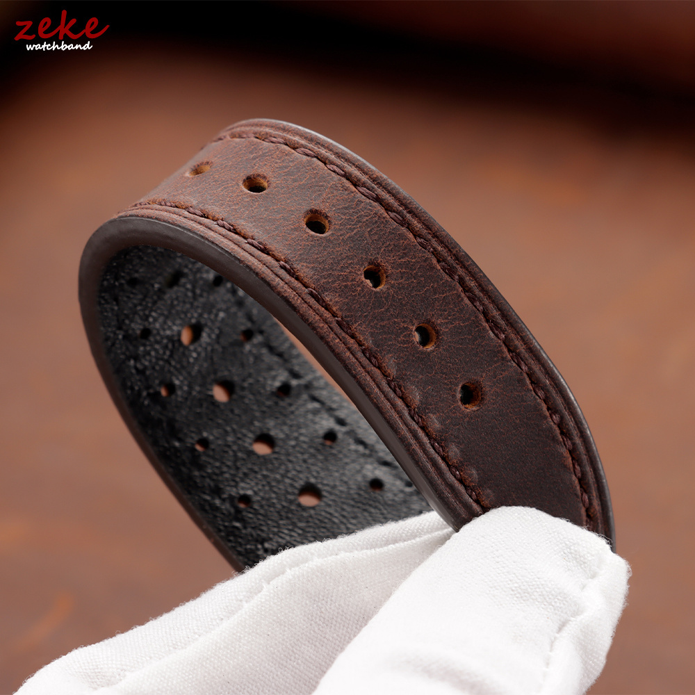 สายนาฬิกาหนังวินเทจสำหรับโอเมก - Leather Strap Quick Release บทวิจารณ์และราคา