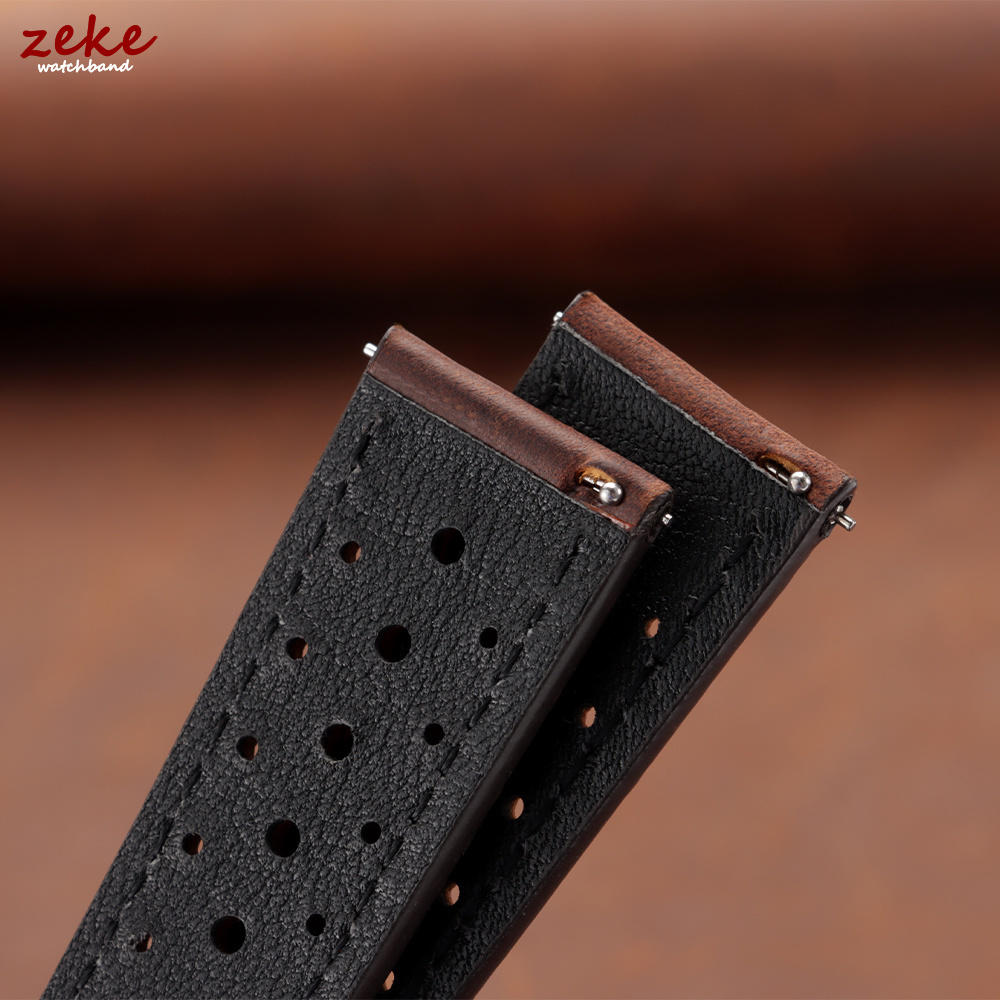 สายนาฬิกาหนังวินเทจสำหรับโอเมก - Leather Strap Quick Release บทวิจารณ์และราคา