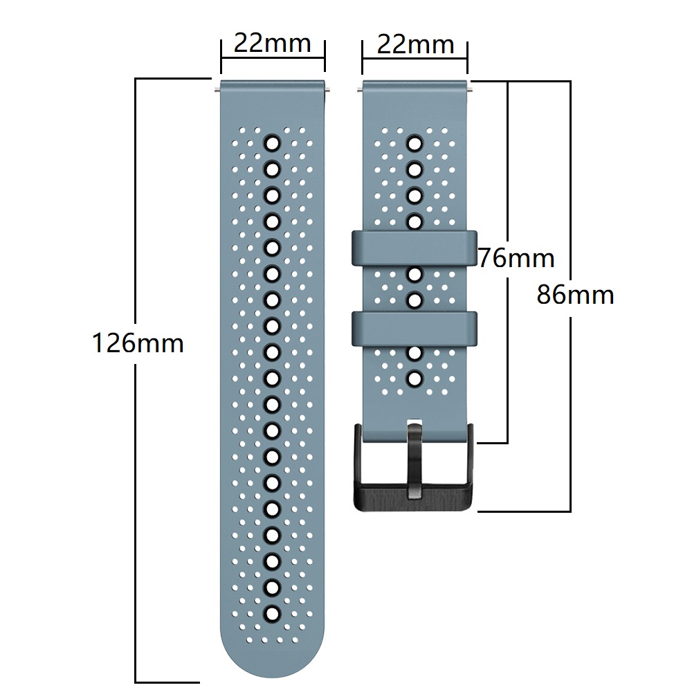 สายขนาด 22 มม. สำหรับนาฬิกา HO - Silicone Watch Band 22Mm บทวิจารณ์และราคา