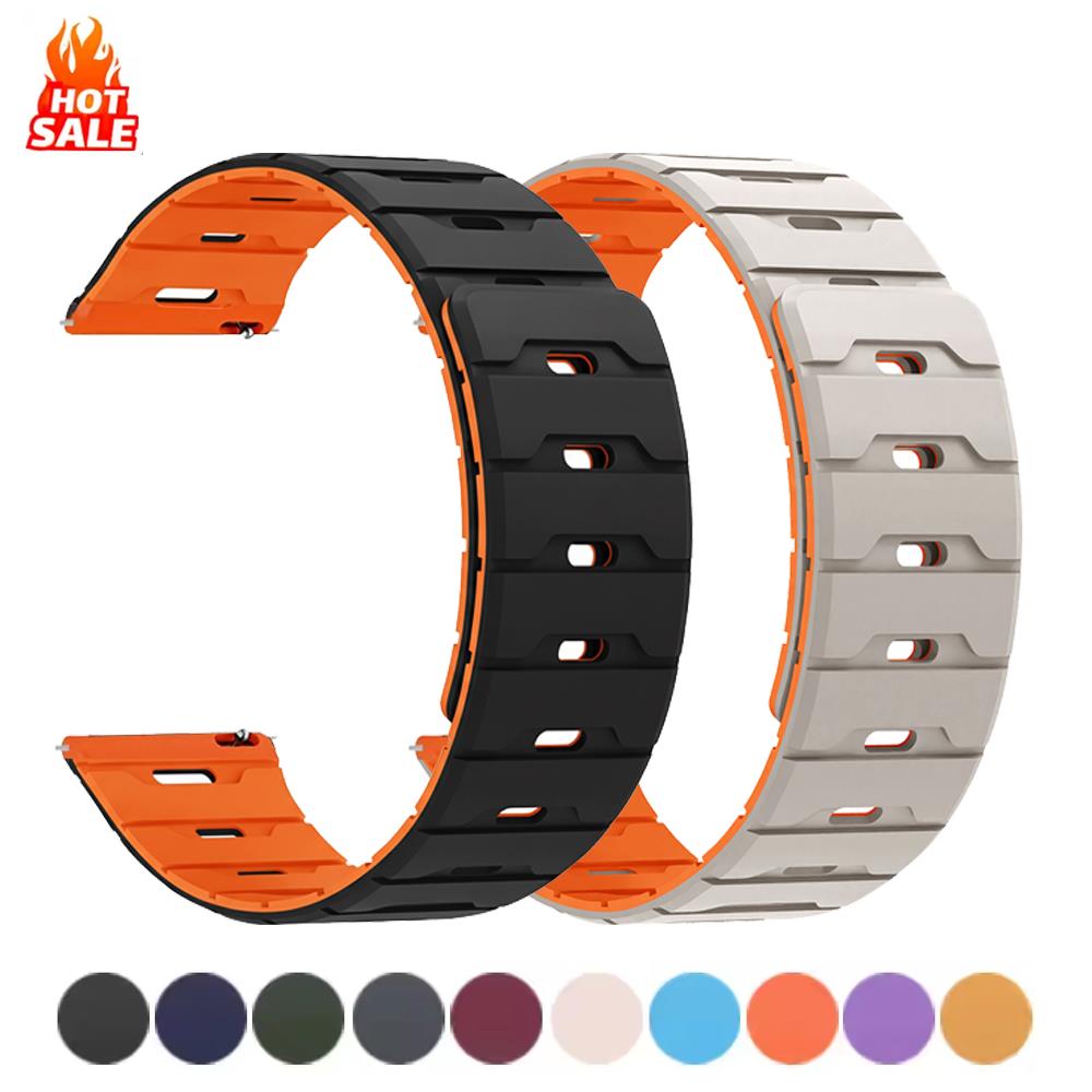 สายซิลิโคนแม่เหล็กขนาด 22 มม.  - Silicone Watch Band 22Mm บทวิจารณ์และราคา