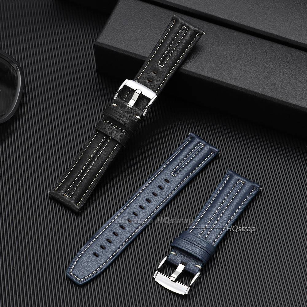 สายหนังลูกวัวย้อนยุคขนาด 22 มม - Leather Strap Quick Release บทวิจารณ์และราคา