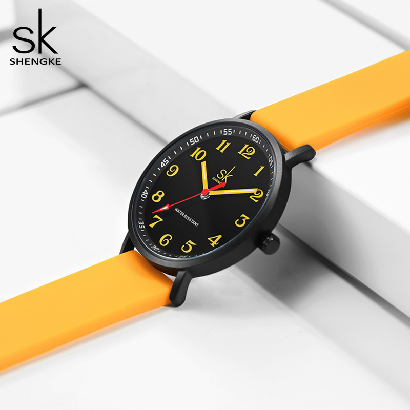 Shengke นาฬิกาสายซิลิโคนแฟชั่น - Silicone Band Women บทวิจารณ์และราคา