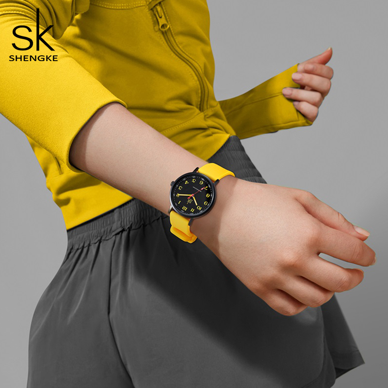 Shengke นาฬิกาสายซิลิโคนแฟชั่น - Silicone Band Women บทวิจารณ์และราคา