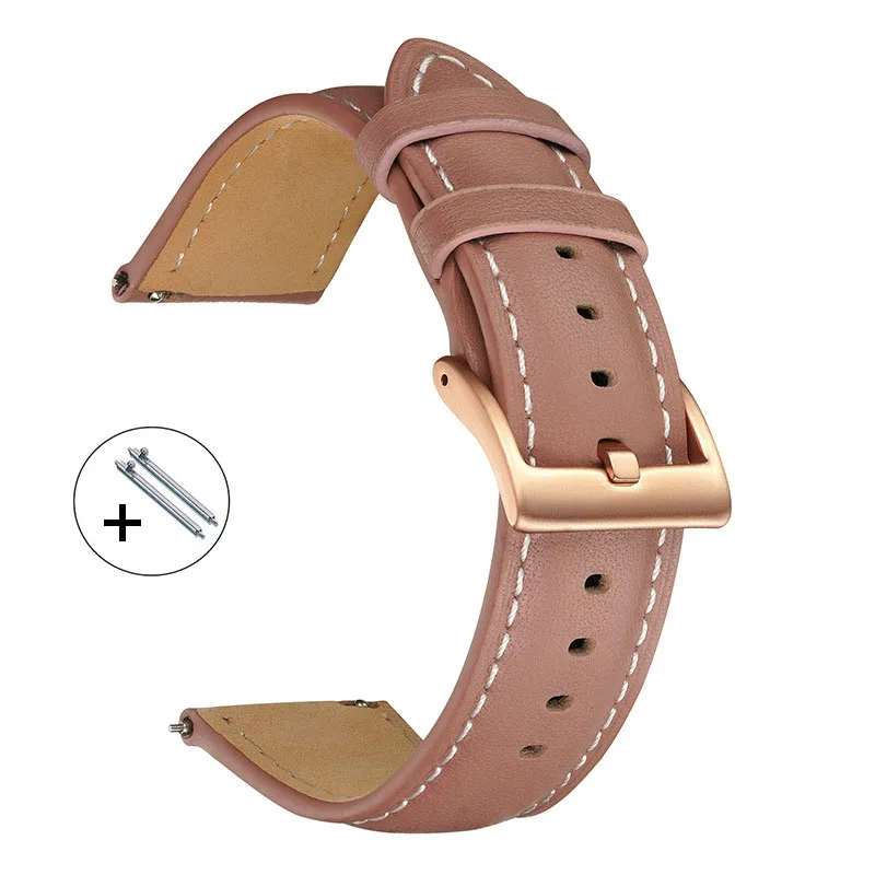 สายนาฬิกาหนังแท้ขนาด 14 มม. 16 - Leather Strap Quick Release บทวิจารณ์และราคา