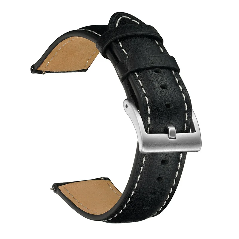 สายนาฬิกาหนังแท้ขนาด 14 มม. 16 - Leather Strap Quick Release บทวิจารณ์และราคา