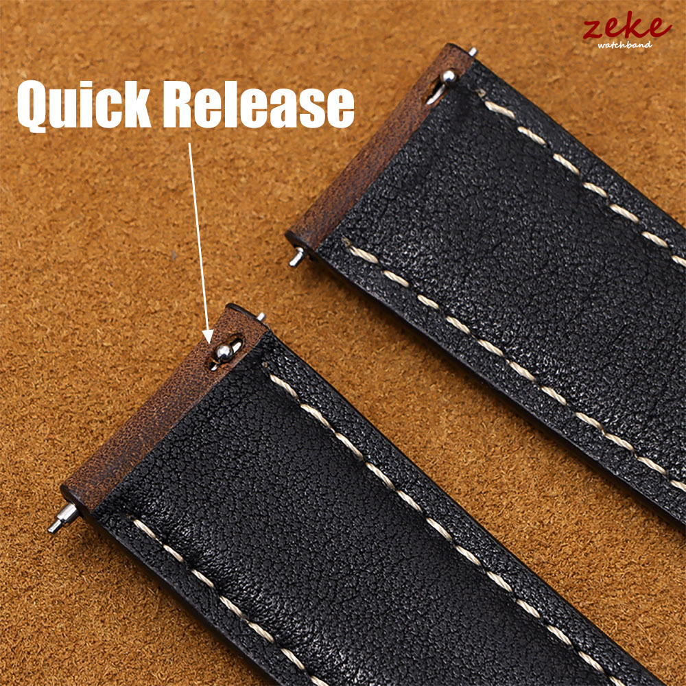 Cowhide หนังสายนาฬิกาผีเสื้อ C - Leather Strap Quick Release บทวิจารณ์และราคา