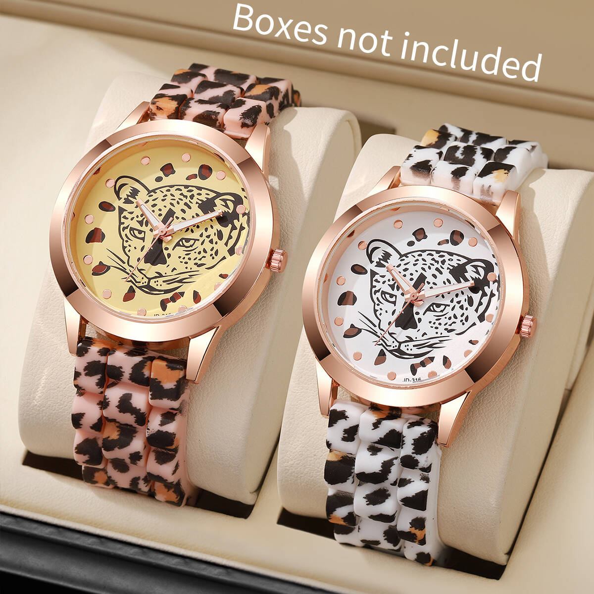 2 ชิ้น/เซ็ตนาฬิกาแฟชั่นผู้หญิง - Silicone Band Women บทวิจารณ์และราคา