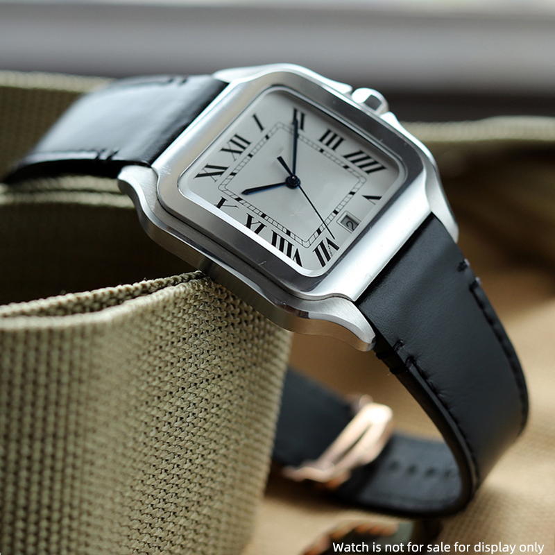 สายนาฬิกาหนังแบบปลดเร็ว Single - Cartier Watch Santos บทวิจารณ์และราคา
