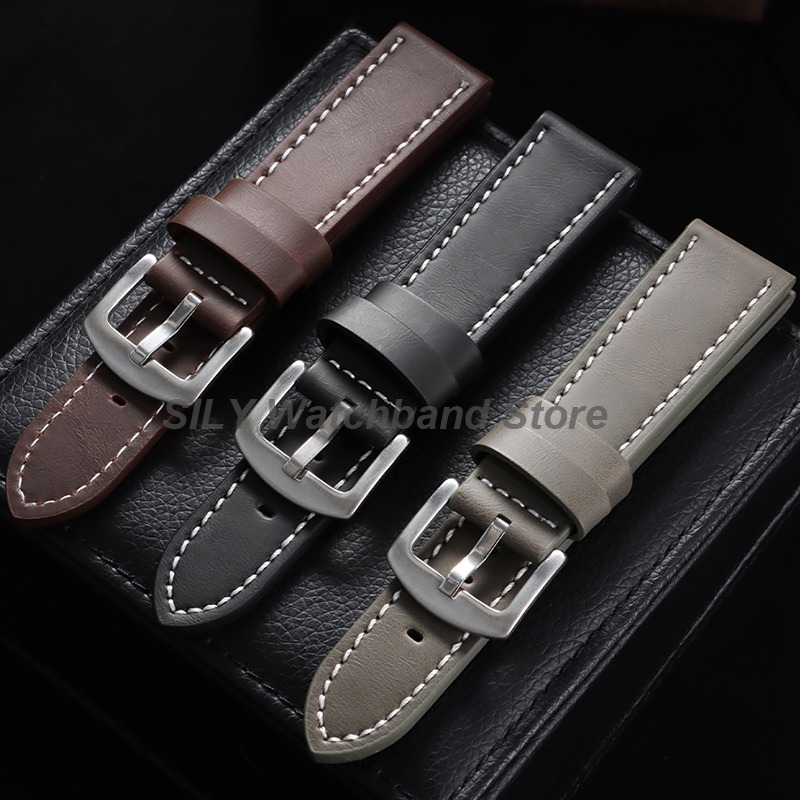 สายนาฬิกาหนังแท้ 18 มม. 20 มม. - Suede Strap Watch บทวิจารณ์และราคา