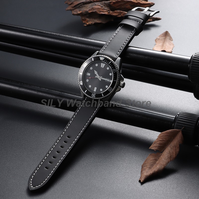 สายนาฬิกาหนังแท้ 18 มม. 20 มม. - Suede Strap Watch บทวิจารณ์และราคา