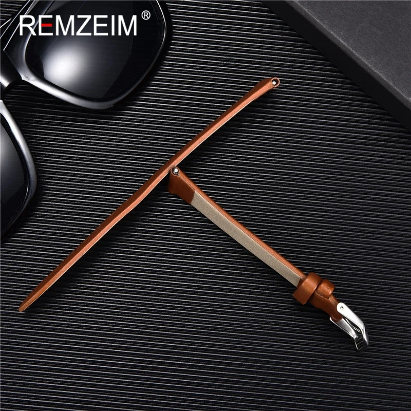 Ultra-thin ของแท้หนังนาฬิกาเข็ - Suede Strap Watch บทวิจารณ์และราคา