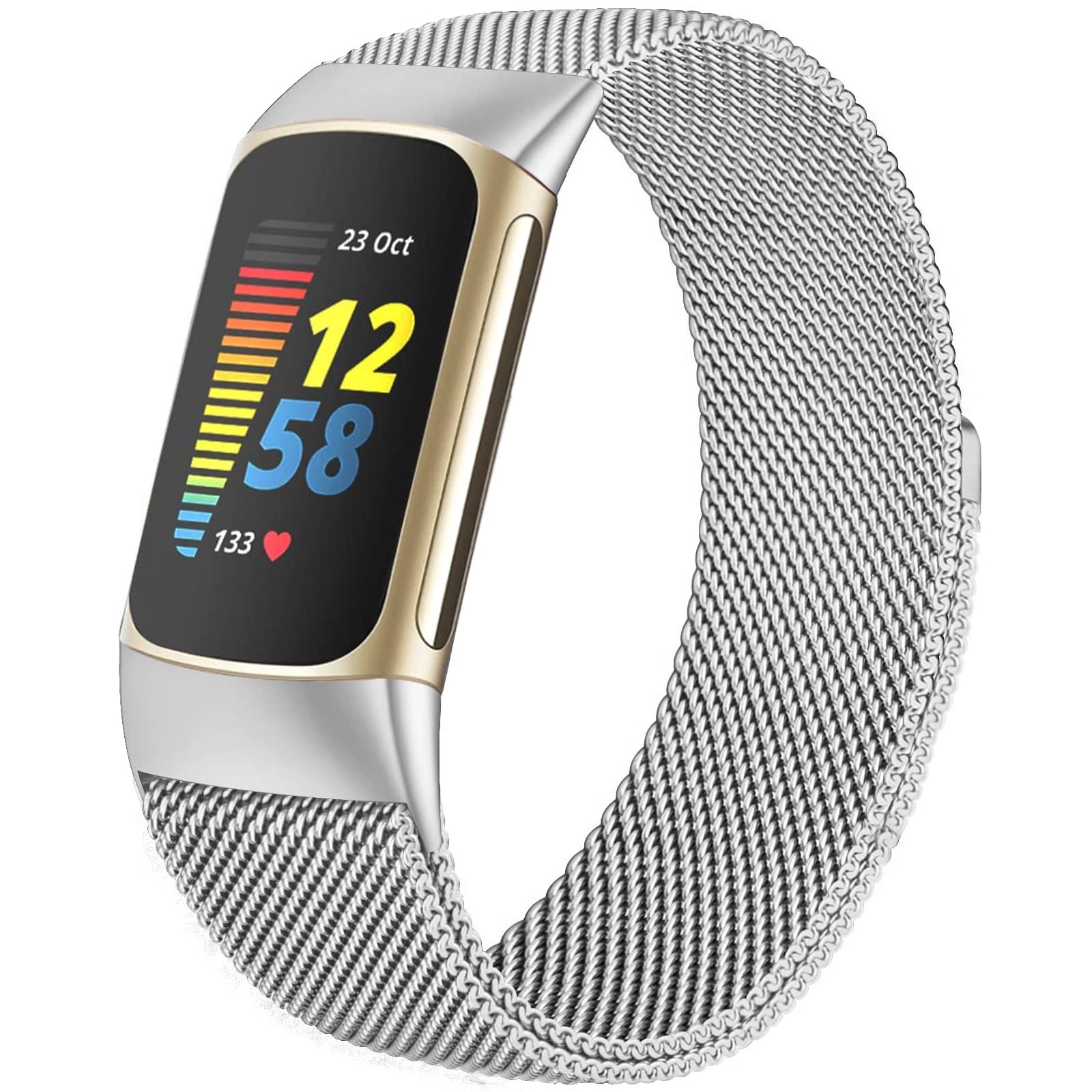 Milanese loop สําหรับ fitbit c - Milanese Loop Magnetic บทวิจารณ์และราคา